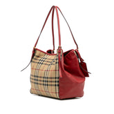 Small Haymarket Check Canvas and Leather Canterbury Tote